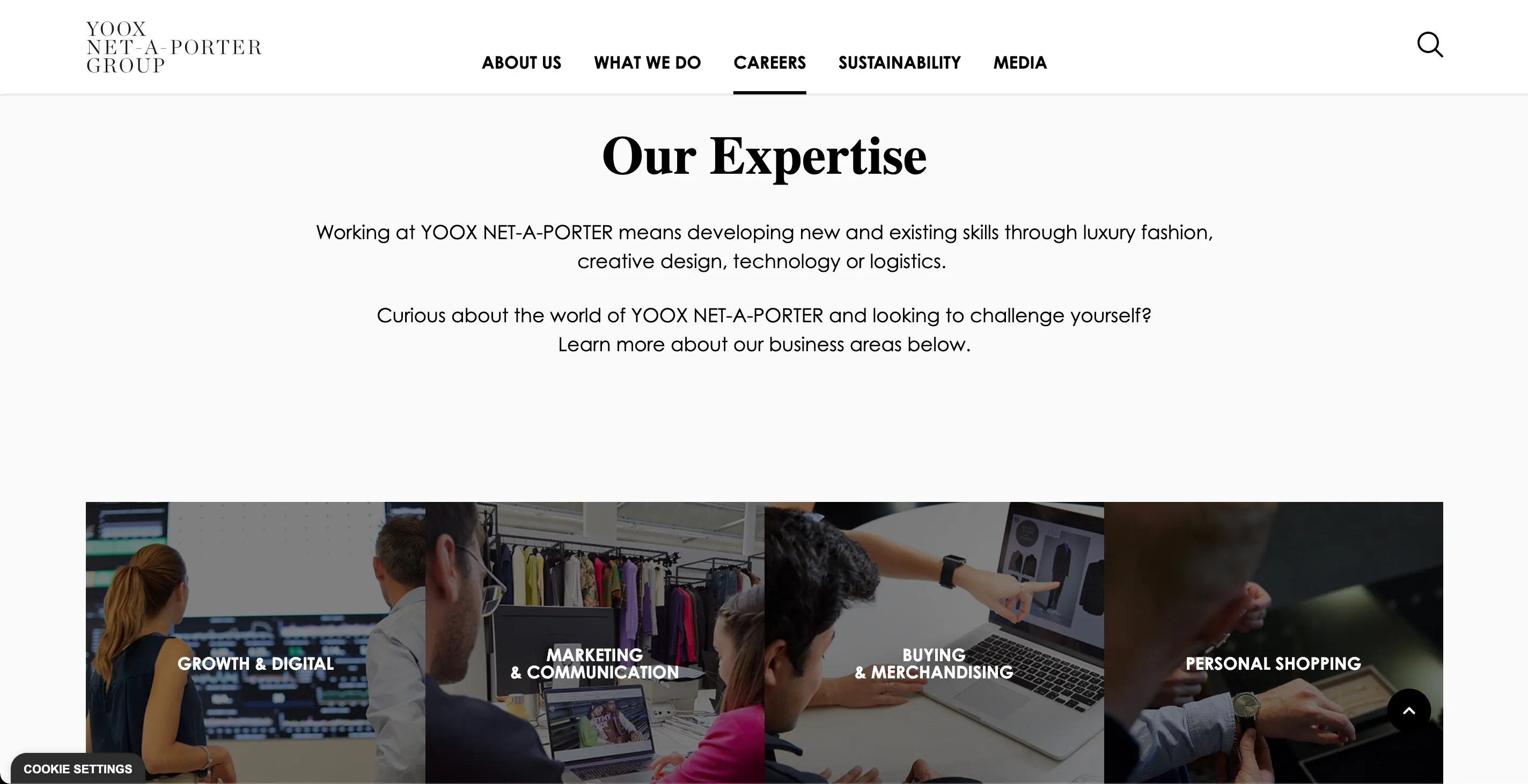 Screenshot of Yoox Net-A-Porter Group